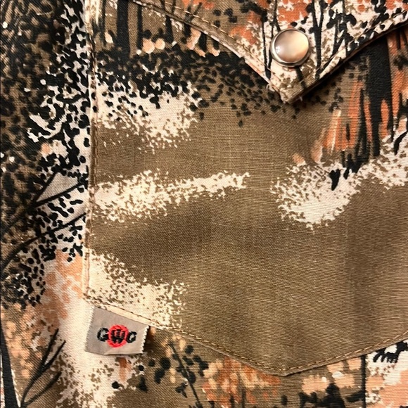 Vintage 70s GWG Cowboy Kings Pearl Snap Button-up Shirt Medium - Picture 6 of 11